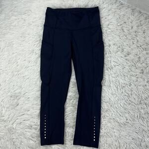 Lululemon Fast & Free Crop (19") Midnight Navy